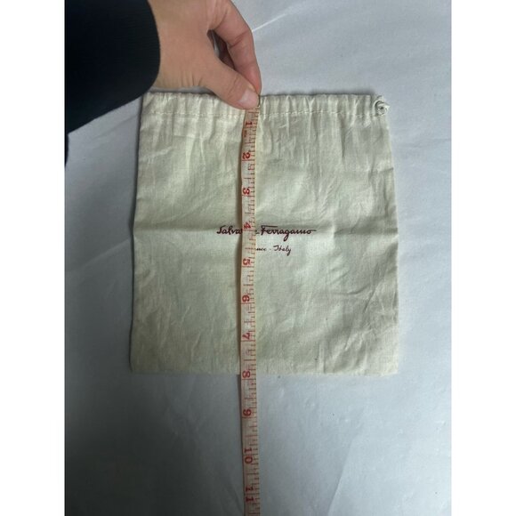 Salvatore Ferragamo canvas pouch Belt dustbag with Buckle protector. - Picture 8 of 11